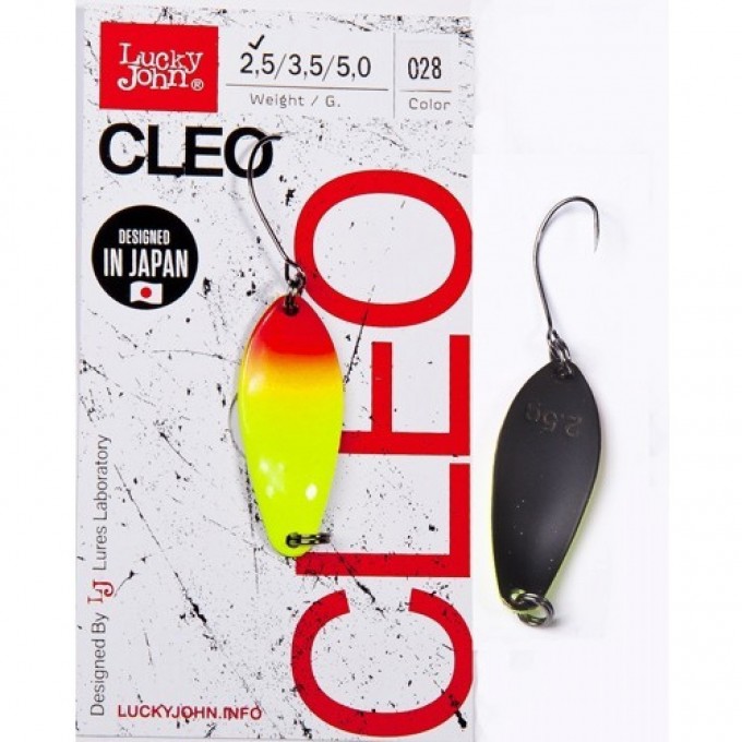 Блесна вращающаяся LUCKY JOHN CLEO 2,5 г, цвет 028 LJCL25-028