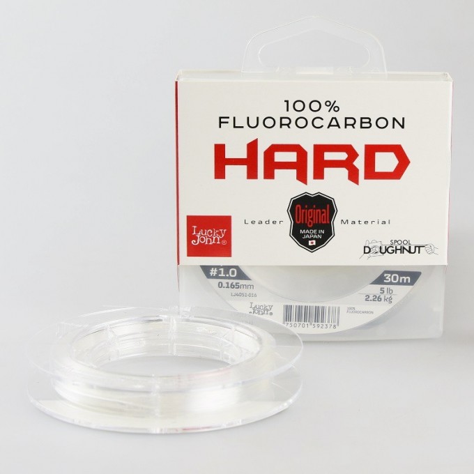 Леска монофильная LUCKY JOHN FLUOROCARBON HARD 30 м – 0,285 мм LJ4051-028