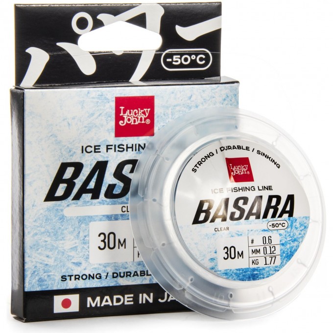 Леска монофильная зимняя LUCKY JOHN BASARA Clear 030/012 LJ4003-012