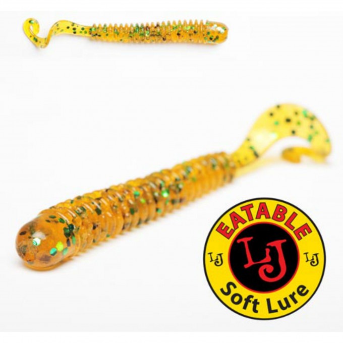Твистеры съедобные LUCKY JOHN PRO SERIES BALLIST 2.5in (63 мм), цвет pa19, 10 шт. 140101-PA19